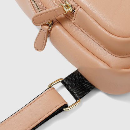 Sling Backpack Chest Bag for Women Small Leather Crossbody Bag - VOTVO
