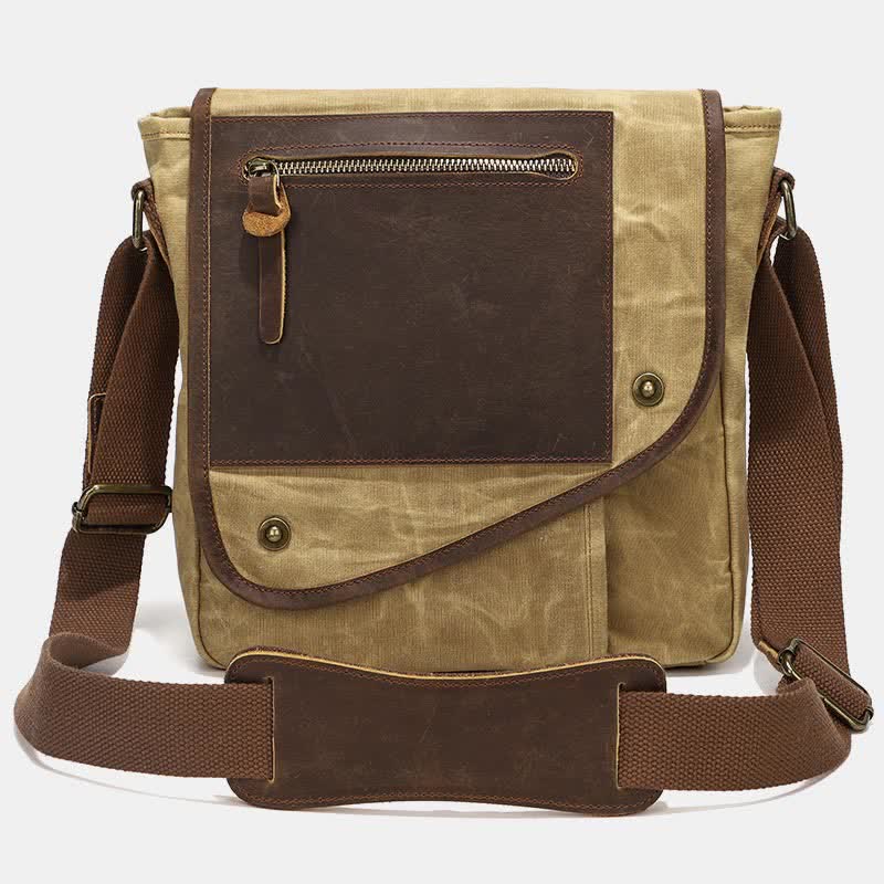 Retro Casual Shoulder Bag: Classic and Creative Design in High Quality Canvas