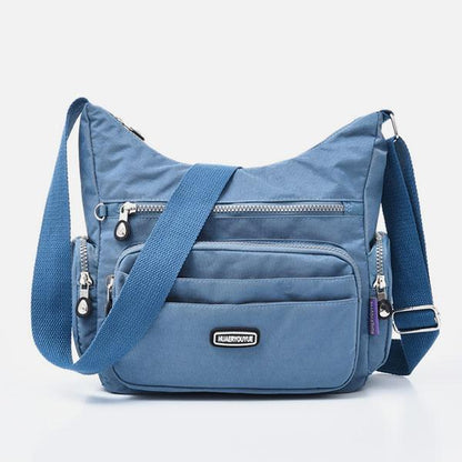 Borsa a tracolla multitasche in nylon impermeabile