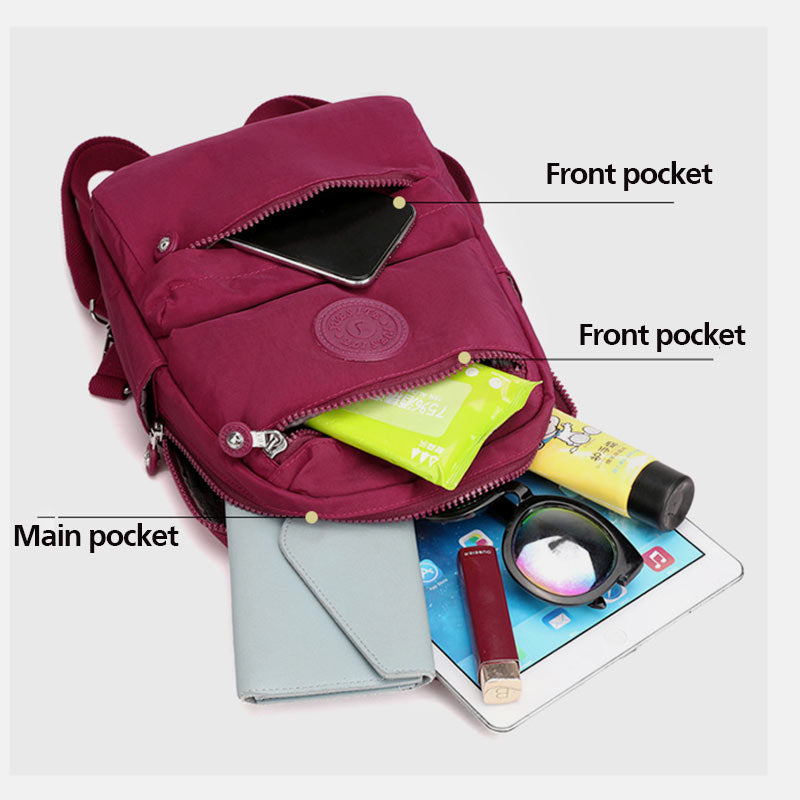 Multifunctional Waterproof Casual Sling Bag Backpack for Women