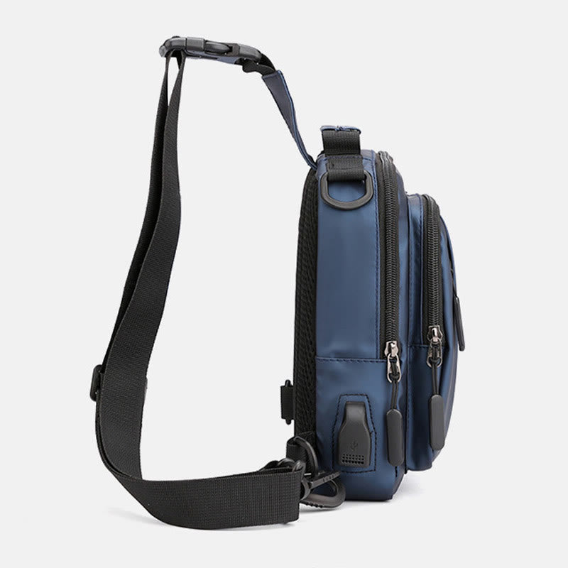 Pratica borsa a tracolla da uomo – Borsa da viaggio impermeabile