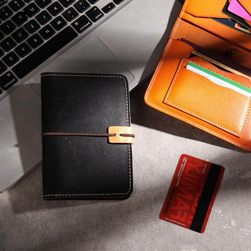 Real Leather Multifunctional Vintage Passport Holder & Card Case