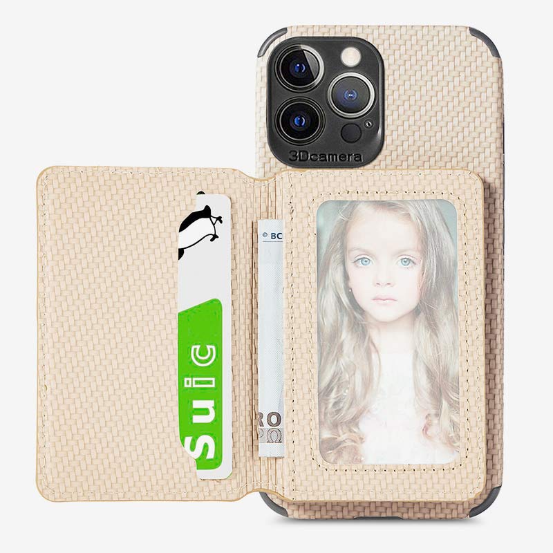 RFID Blocking Phone Case Wallet with Card Holder Kickstand for iPhone - VOTVO