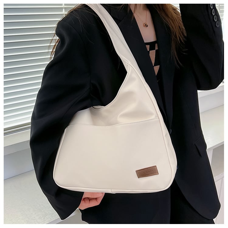 Simple leather tote bag👜