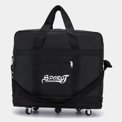 Multifunctional Large Capacity Rolling Tote Crossbody Handbag for Travel – Versatile Nylon Tote Bag