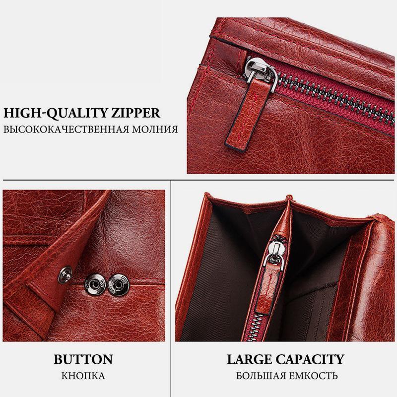 RFID Blocking Anti-theft Genuine Leather Wallet | Stylish & Secure
