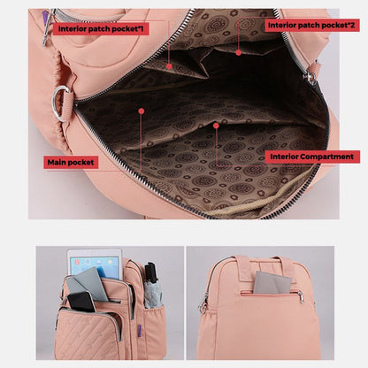 Multifunctional Lightweight Embossing Handbag – Crossbody & Backpack - VOTVO
