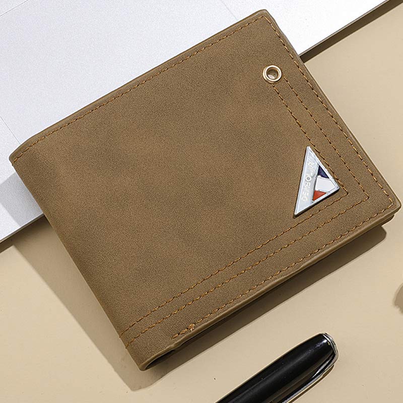 Men’s Slimfold Wallet with Extra Capacity & Passcase – Durable PU Leather Card Holder