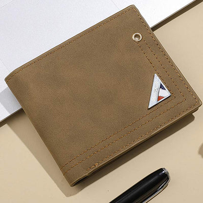 Men’s Slimfold Wallet with Extra Capacity & Passcase – Durable PU Leather Card Holder