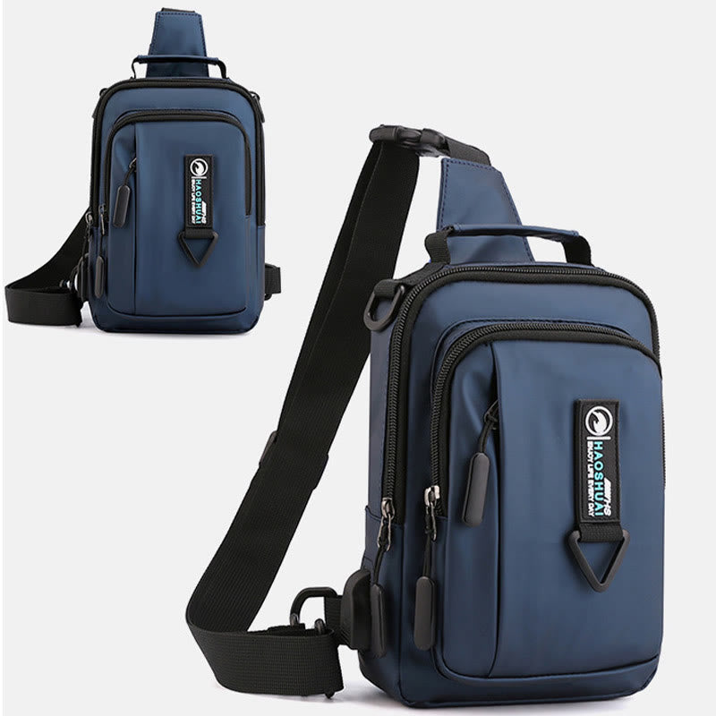 Pratica borsa a tracolla da uomo – Borsa da viaggio impermeabile