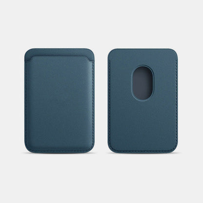 Portable Magnetic Suction Leather Card Holder Wallet for iPhone