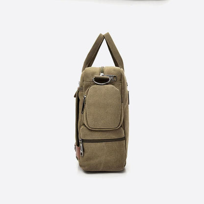 Messenger Bag for Men – Casual Canvas Multi-Pocket Crossbody Bag with Adjustable Strap