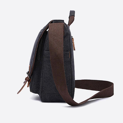 Messenger Bag for Men – Portable Large Capacity Canvas Business Briefcase