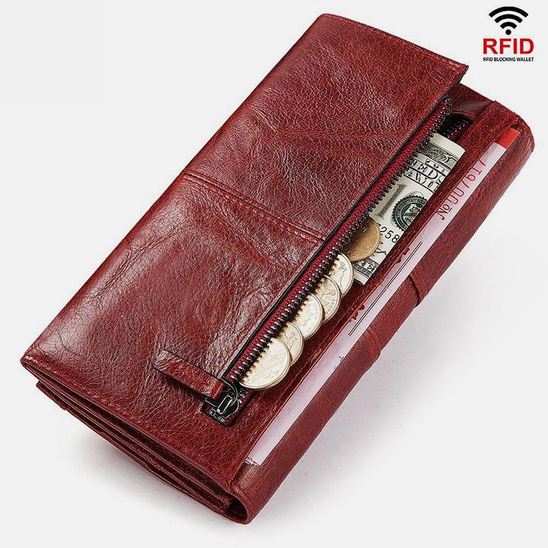 RFID Blocking Anti-theft Genuine Leather Wallet | Stylish & Secure