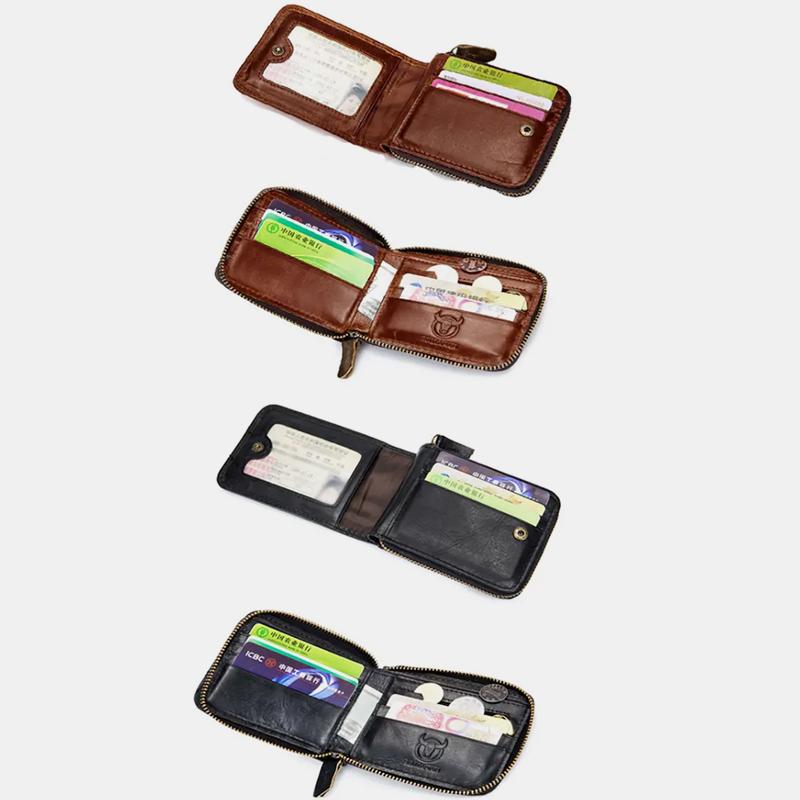RFID Antimagnetic Vintage Genuine Leather Wallet - VOTVO