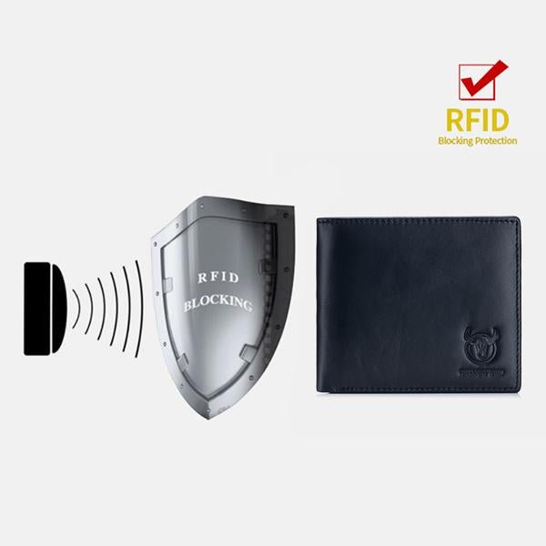 RFID Protection GenuineLeather Multi - Slot Wallet - VOTVO