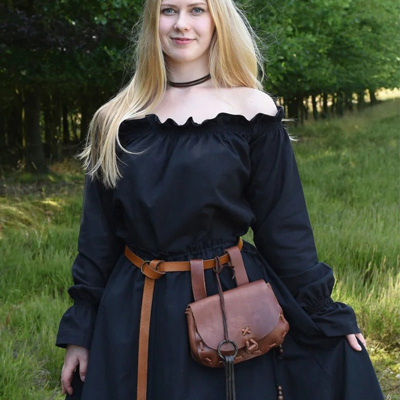 Medieval Leather Bag Pouch – Portable Coin Purse Belt Holster Waist Bag - VOTVO
