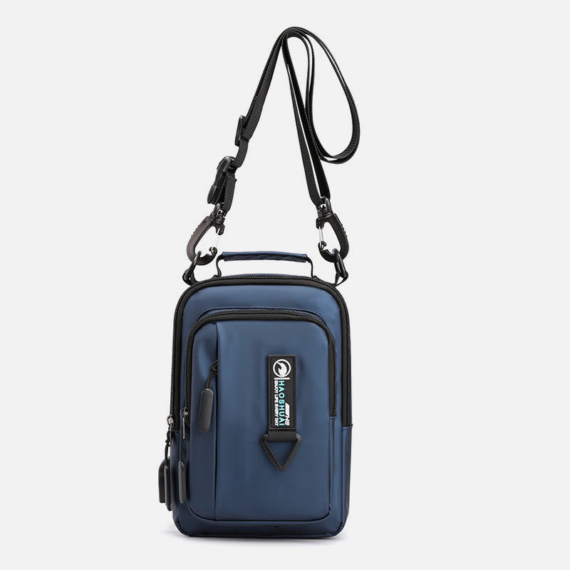 Pratica borsa a tracolla da uomo – Borsa da viaggio impermeabile