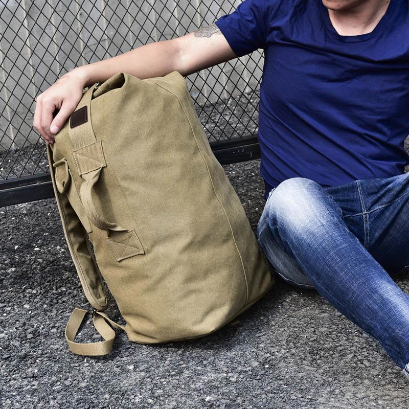 Men’s Large Capacity Canvas Backpack for Sports & Travel - VOTVO