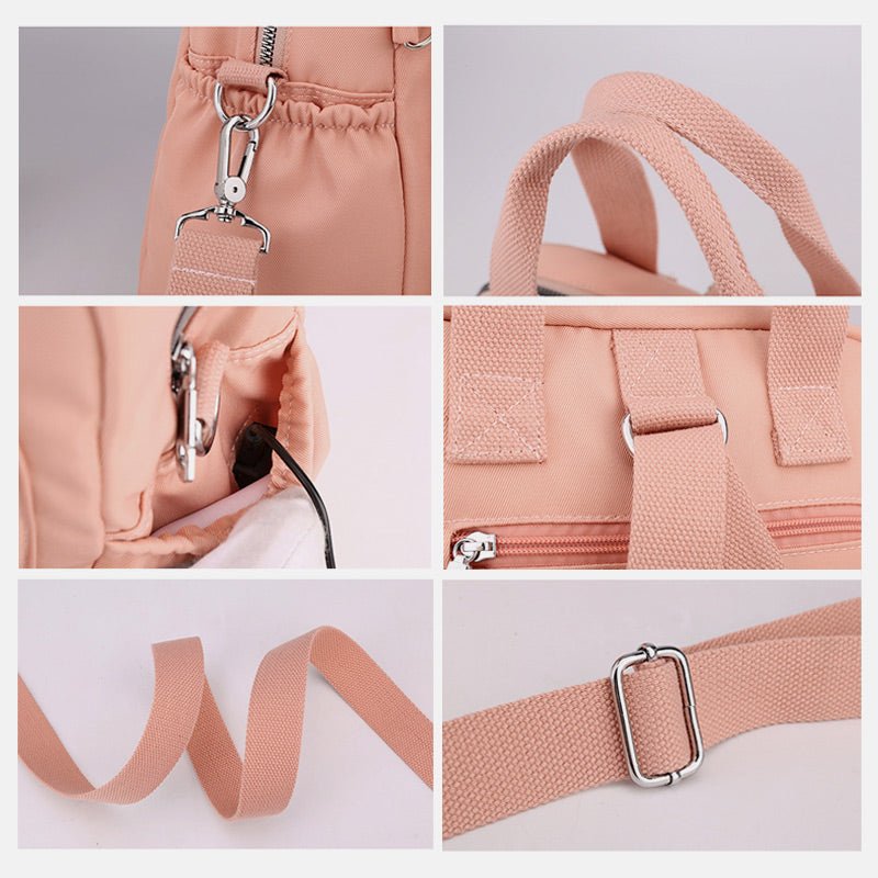 Multifunctional Lightweight Embossing Handbag – Crossbody & Backpack - VOTVO