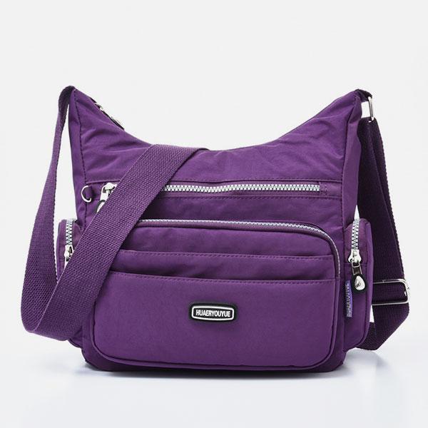 Borsa a tracolla multitasche in nylon impermeabile