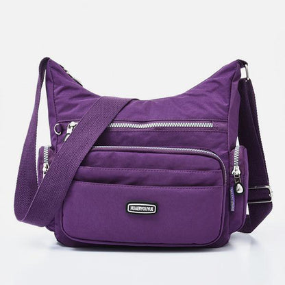 Borsa a tracolla multitasche in nylon impermeabile