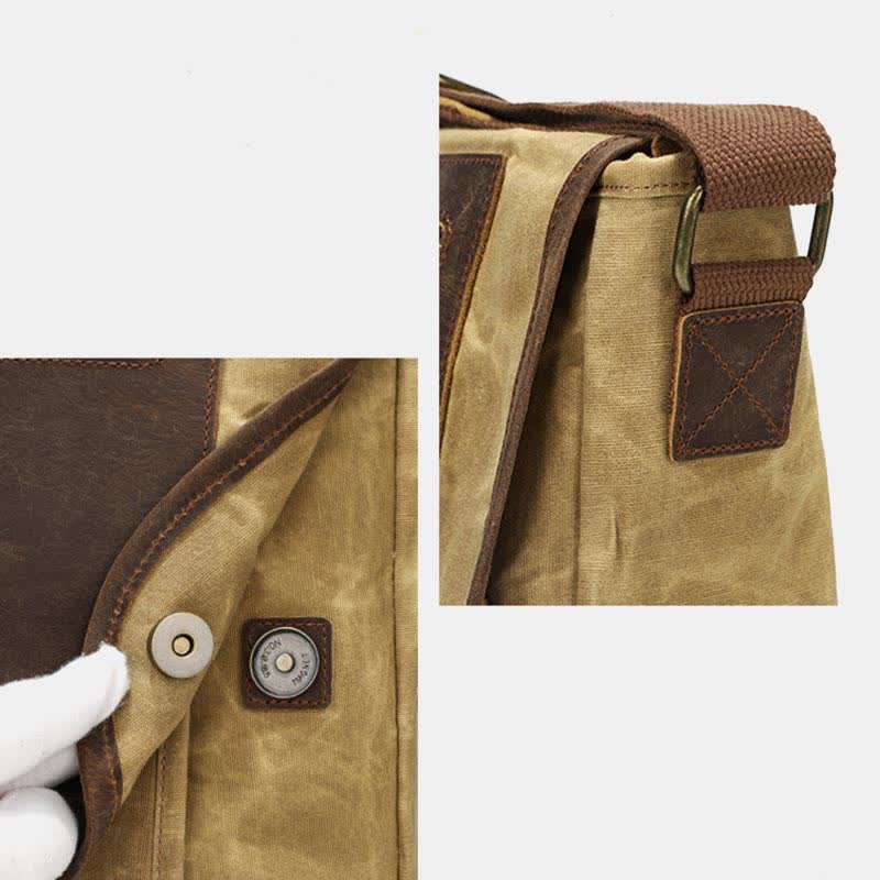 Retro Casual Shoulder Bag: Classic and Creative Design in High Quality Canvas - VOTVO