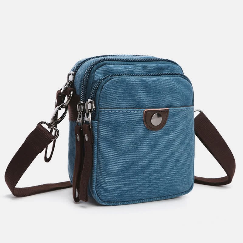 Belt Loop Holster Phone Purse - Small Canvas Crossbody Side Shoulder Bag - VOTVO