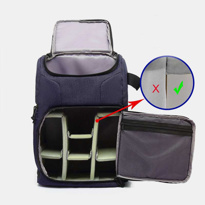Multifunctional Waterproof Shockproof Camera Backpack – Unisex Travel and Storage Bag