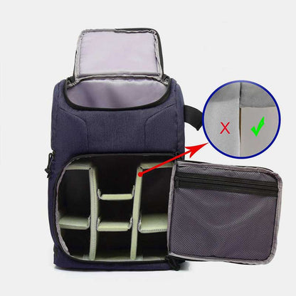 Multifunctional Waterproof Shockproof Camera Backpack – Unisex Travel and Storage Bag
