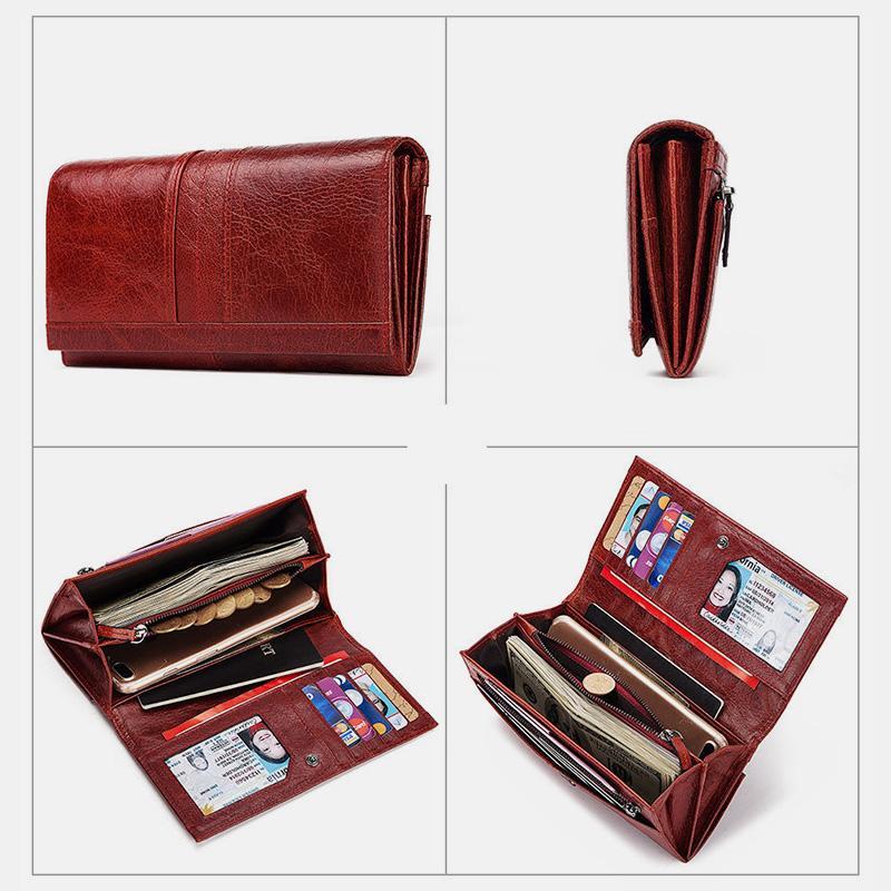 RFID Blocking Anti-theft Genuine Leather Wallet | Stylish & Secure