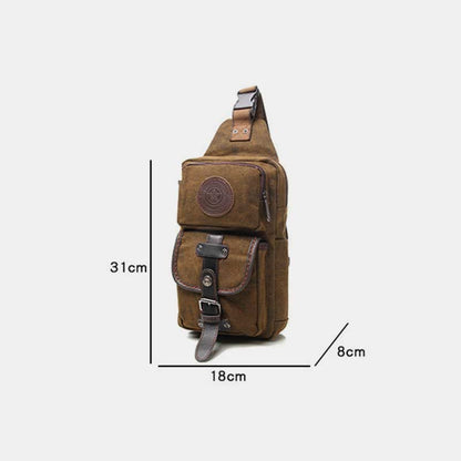 Sling Bag for Men – Lightweight Outdoor Sport Canvas Crossbody Backpack