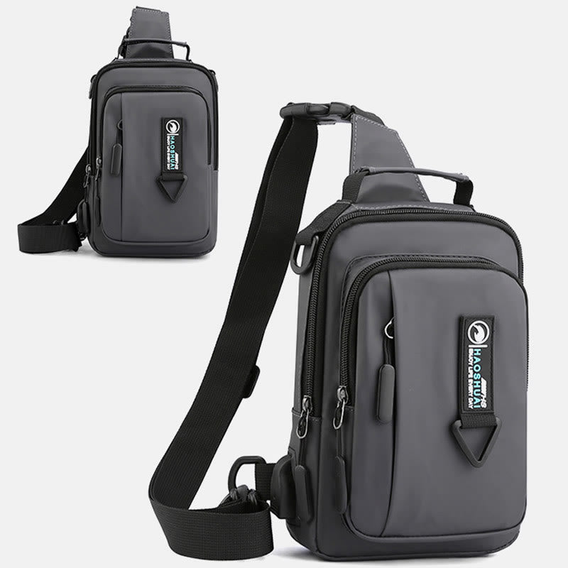 Pratica borsa a tracolla da uomo – Borsa da viaggio impermeabile
