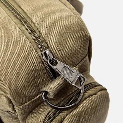 Messenger Bag for Men – Casual Canvas Multi-Pocket Crossbody Bag with Adjustable Strap