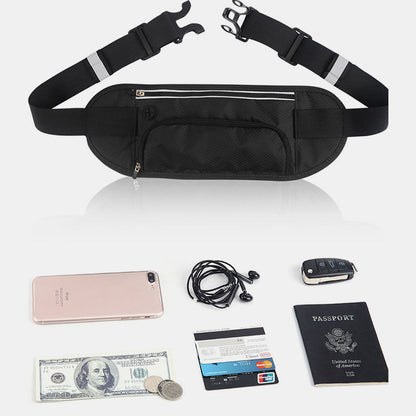 Outdoor Sports Waterproof Lightweight Waist Bag – Adjustable Belt Bag for Hiking & Fitness