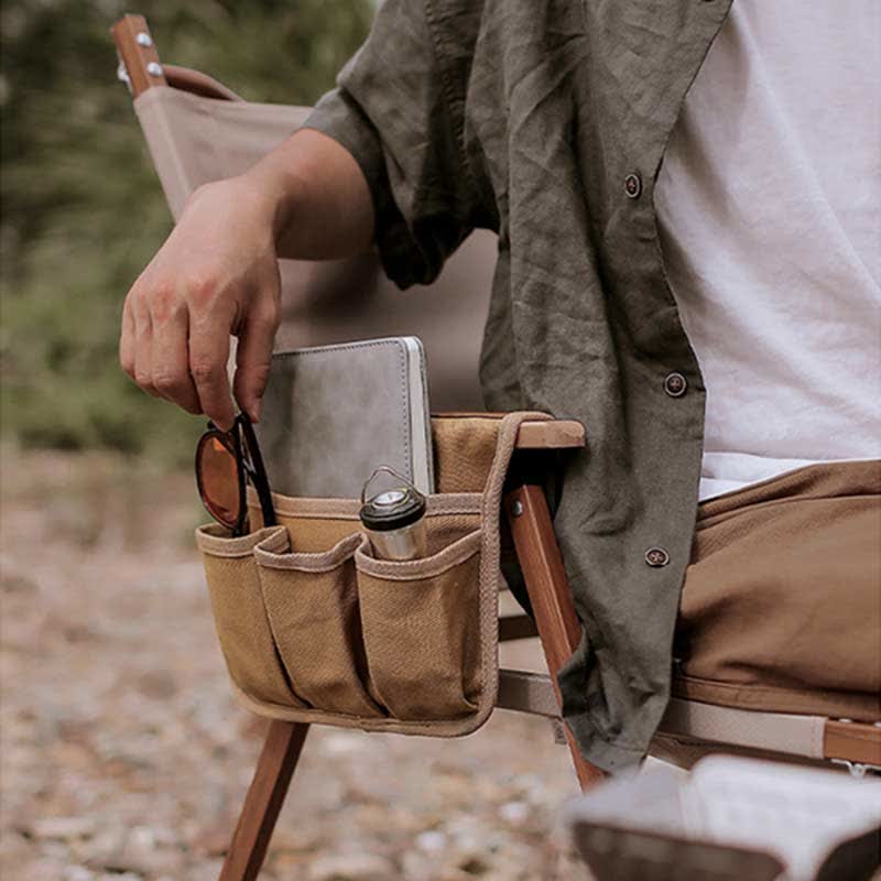 Outdoor Camping Chair Armrest Hanging Side Bag – Multifunctional Storage Bag for Travel, Sports & More - VOTVO