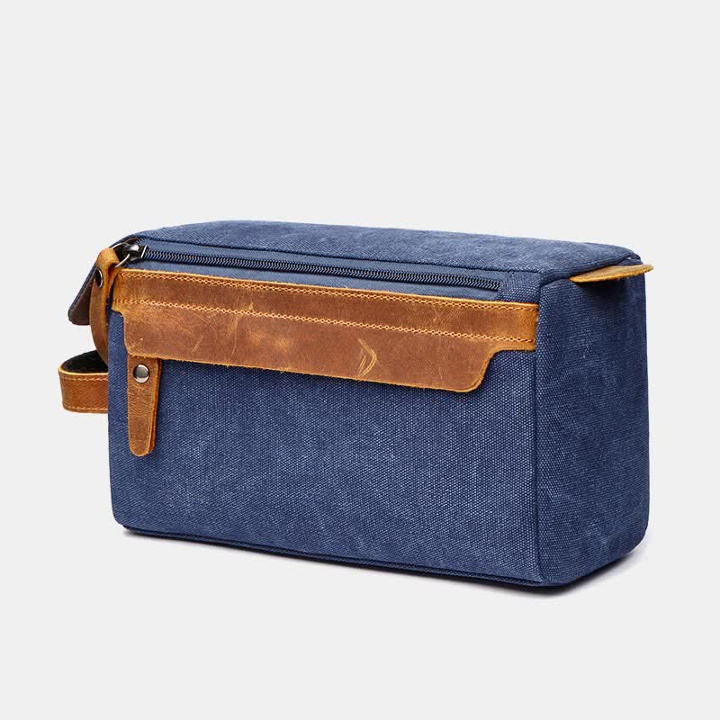 Borsa per il trucco in tela retrò – Borsa da viaggio per donne e uomini
