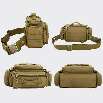 Multi-Purpose Outdoor Waist Bag for Men – Large Crossbody Shoulder Bag for Riding and Daily Use