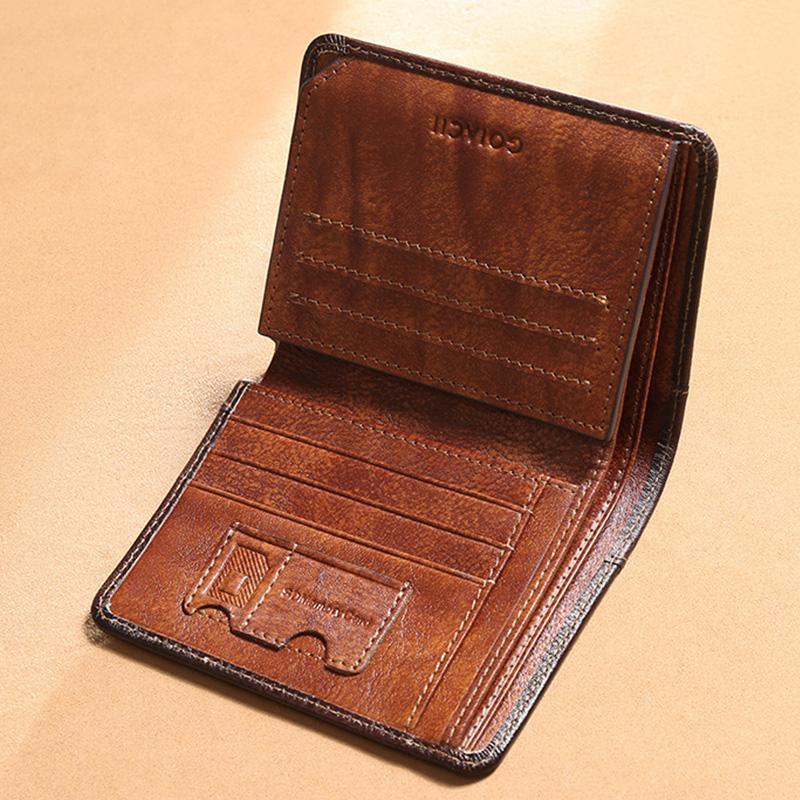 Genuine Leather RFID Multi - Card Bifold Wallet for Men - Secure & Stylish Business Wallet - VOTVO