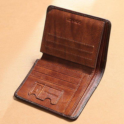Genuine Leather RFID Multi - Card Bifold Wallet for Men - Secure & Stylish Business Wallet - VOTVO