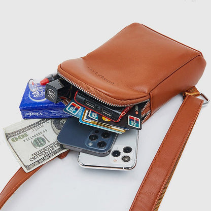 Lightweight Casual Sling Bag for Women – PU Leather Small Crossbody Backpack - VOTVO