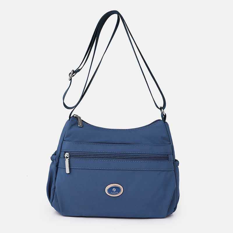 Multiple Color Crossbody Purse for Women - Large Nylon Commuter Bag