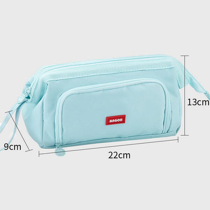 Multifunctional Double Layer Large Capacity Pencil Case for Study & Organization - VOTVO