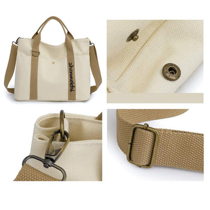 Reusable Water - Resistant Canvas Tote Bag – Versatile Crossbody Shoulder Bag - VOTVO
