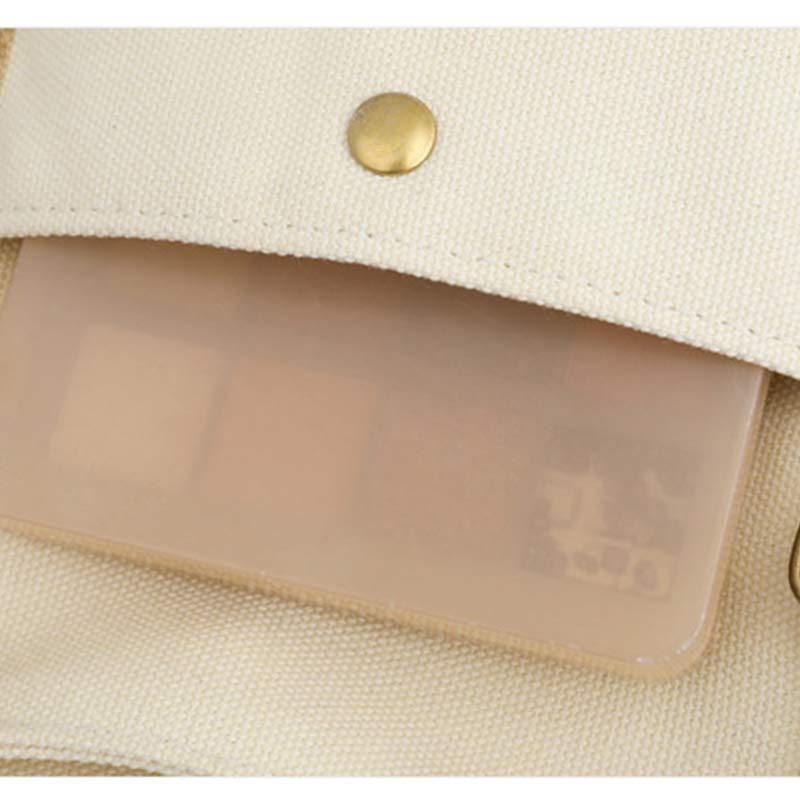 Reusable Canvas Tote Bag – Water-Resistant Crossbody Shoulder Bag