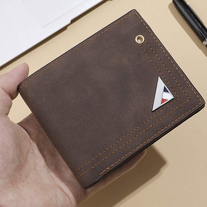 Men’s Slimfold Wallet with Extra Capacity & Passcase – Durable PU Leather Card Holder