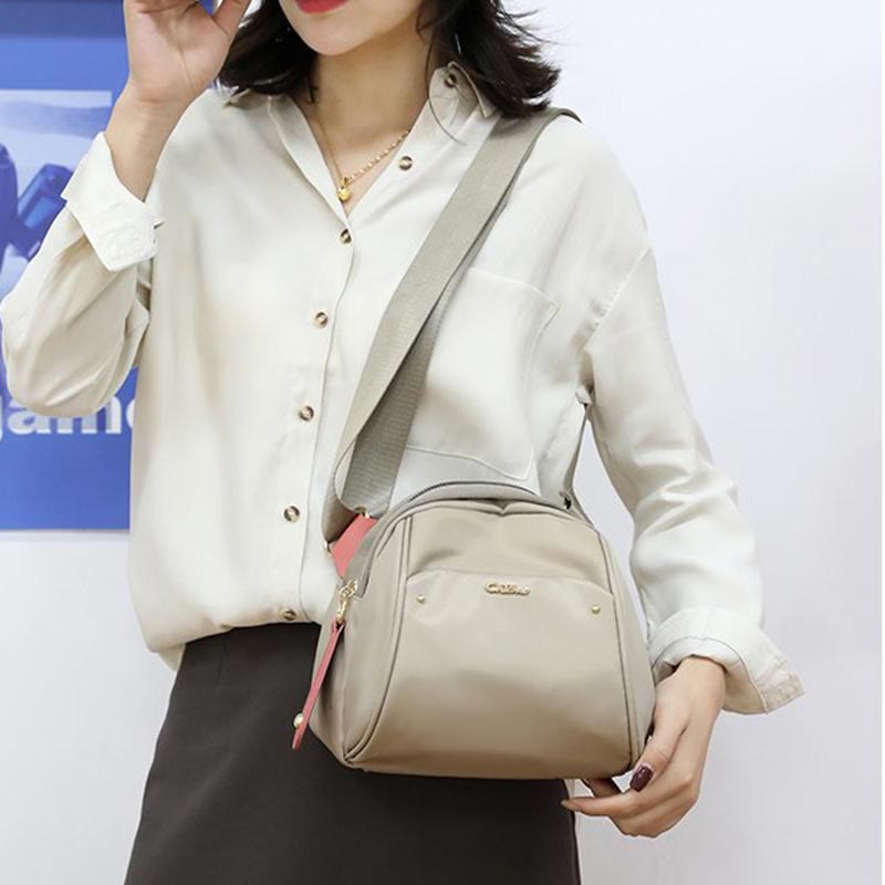 Simple Crossbody Bag for Women – Large Capacity Nylon Outing Bag for Daily Use & Shopping - VOTVO