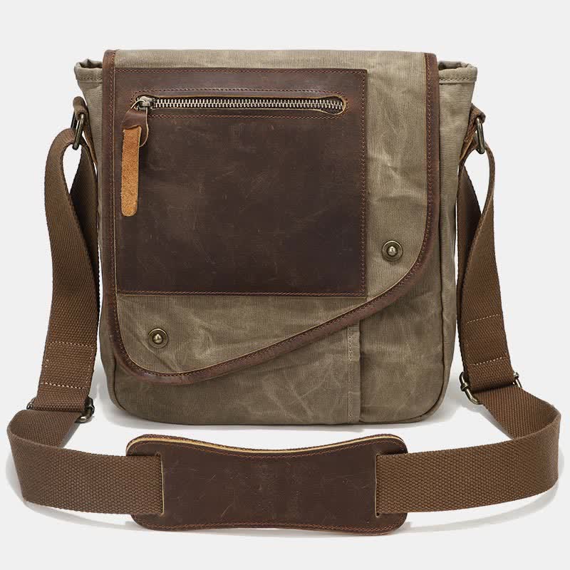 Retro Casual Shoulder Bag: Classic and Creative Design in High Quality Canvas