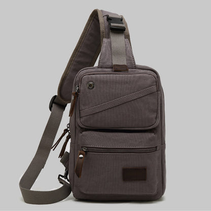 Sling Bag for Men - Retro Canvas Crossbody Fanny Pack Backpack