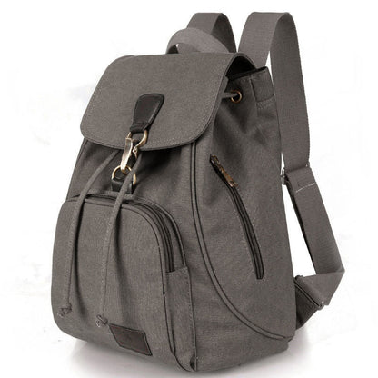 Canvas Backpack for Women & Girls – Vintage Drawstring School & Travel Rucksack